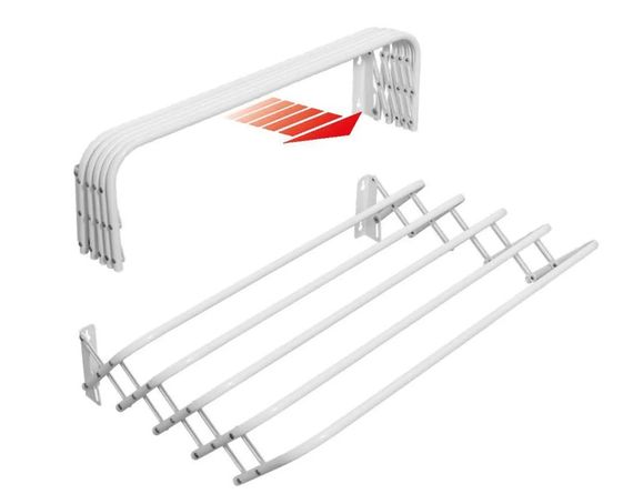 Сушарка для білизни настінна Casa Si Towel Flex 3 White (CS92194X10) (DAS302383) | Зображення 1