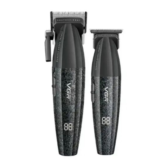 Професійний набір для стрижки волосся VGR V-640 Машинка та триммер з дисплеєм | Зображення 1