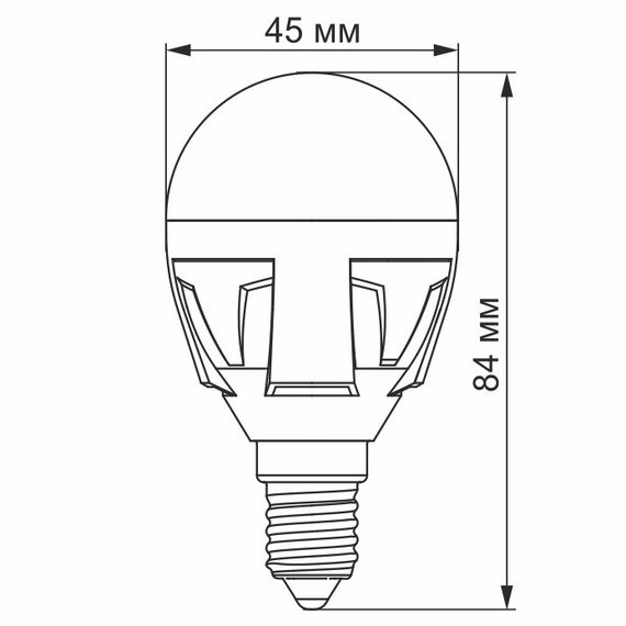 Світлодіодна лампа VIDEX PREMIUM G45 7W E14 3000K (VL-G45-07143) | Зображення 1