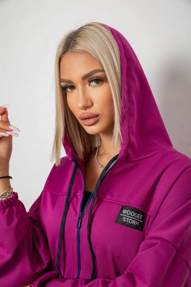 Спортивный костюм женский, цвет фуксия, 238R114-3 | Зображення 4