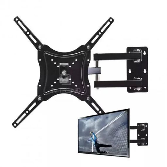Кронштейн для телевизора HDL-117B-2 Чёрный настенный крепеж диагональю 14" - 55" держатель для плазмы до 50 кг | Зображення 3