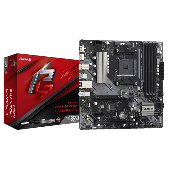 Материнська плата ASRock B550M PHANTOM GAMING 4 | Зображення 1