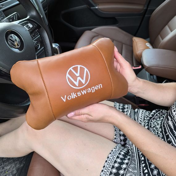 Авто подушки в машину Volkswagen, Подушка для водителя для авто Автомобильная подушка шеи с лого CH-49 | Зображення 1