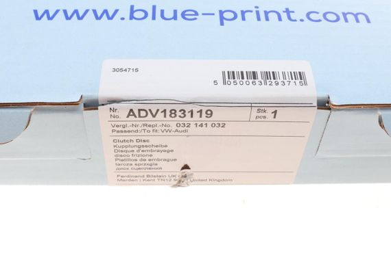 Диск сцепления VW Caddy II 1.9 SDI 95-04 d=200mm  ADV183119 | Зображення 1