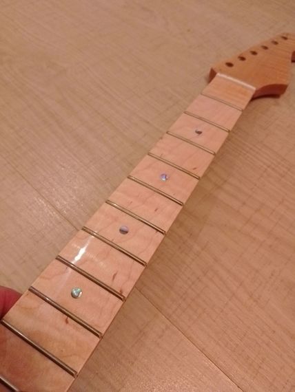 Гриф кленовый ЛАК Винтаж для электрогитары електрогитари гитары Fender Stratocaster ST 21 лад | Зображення 2