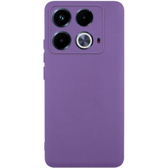 Чохол TPU GETMAN Liquid Silk Full Camera для Infinix Note 40 4G Фіолетовий / Amethyst