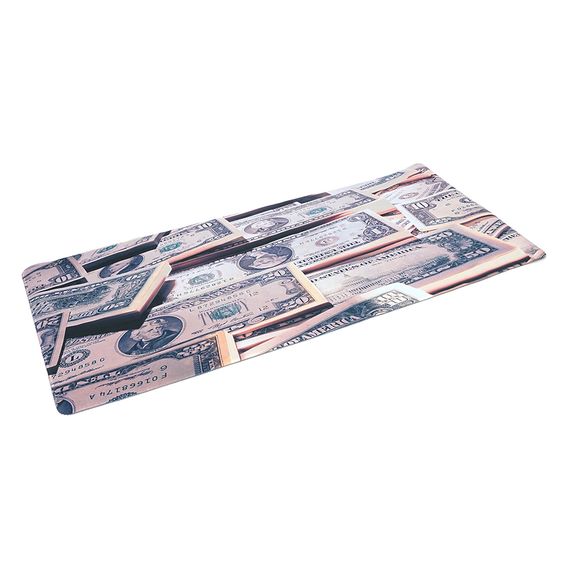 Килимок 400*900 тканинний Dollars з боковою прошивкою, товщина 3 мм, колір Gray, Пакет