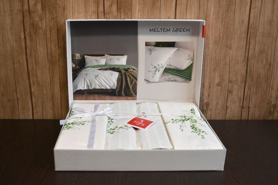Постельное белье Turkiz Ranforse 200 х 220 см Meltem Green | Зображення 1