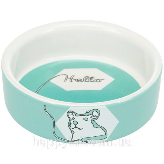 Миска Trixie для гризунів Hello Hamster хом як керамічна 8 см 90 мл | Зображення 3