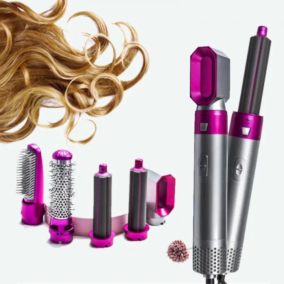 Стайлер Hot Air Styler 5в1 для укладки волос, 1000 Вт, 5 насадок, с кейсом | Зображення 1