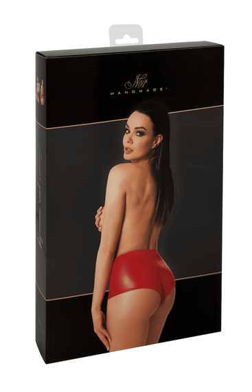Шортики Noir Handmade F356 Powerwetlook shorts Червоний 3XL | Зображення 7