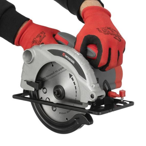 Пила дискова 1300 Вт, диск 185 мм INTERTOOL DT-0613 | Зображення 9
