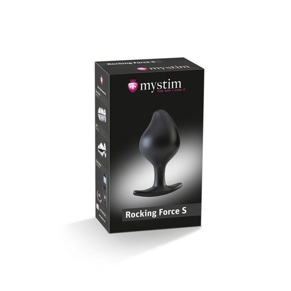 Силіконова анальна пробка Mystim Rocking Force S для електростимулятора, діаметр 3,7 см Sex Aura | Зображення 4