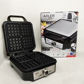Электрическая вафельница Adler AD 3083 с антипригарным покрытием, регулировкой температуры и 1800Вт TO-51