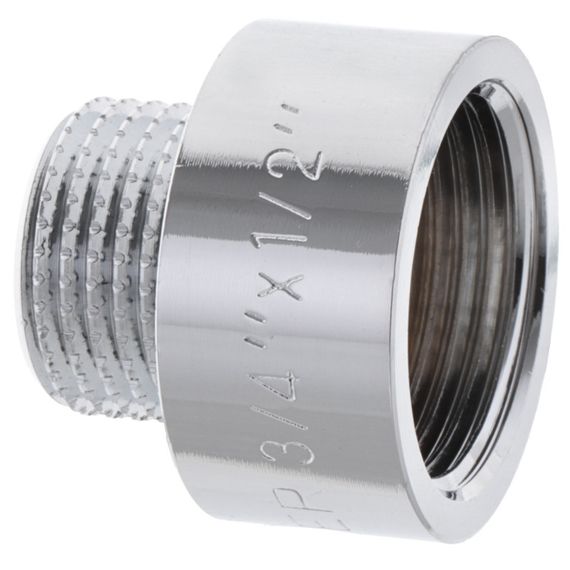 Перехідник (коннектор) 1/2 "х3 / 4" (хром) Koer KF.A0608.CHR (KF0138) | Зображення 1