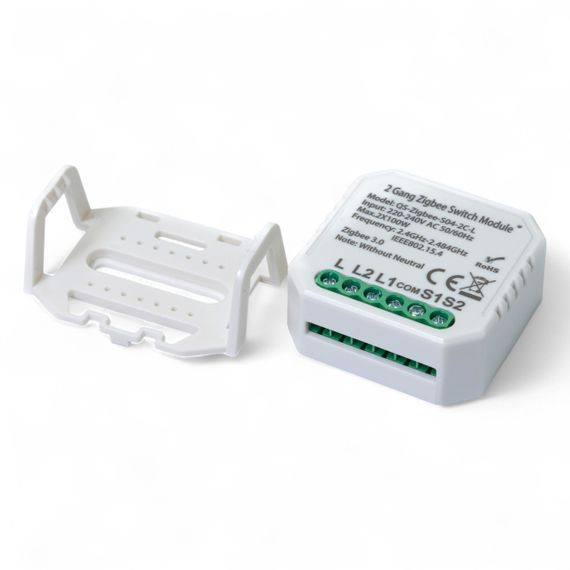433141 Умный выключатель Tervix Pro Line ZigBee Switch (2 клавиши), без нуля | Зображення 2