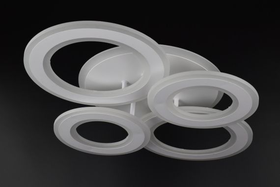 Люстра світлодіодна стельова LED світильник для квартири на стелю лед 26332 Білий 11х45х58 см.