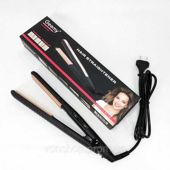 Плойка гофре для волосся Gemei GM-2955W, Праска-випрямляч потужна, Випрямляч праска щипці RV-79 | Зображення 3