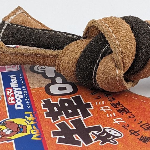 Іграшка для собак DoggyMan Leather Rope Bone, 25 см | Зображення 4