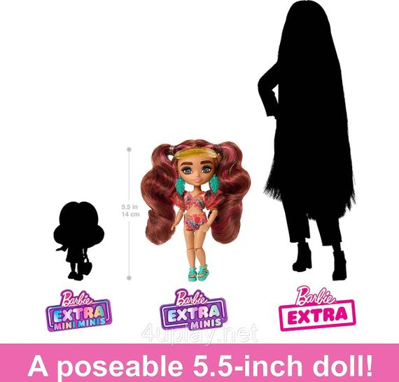 Лялька Барбі Екстра Мініс Подорож Пляж Оригінал Barbie Extra Fly Minis Travel Beach Look | Зображення 4