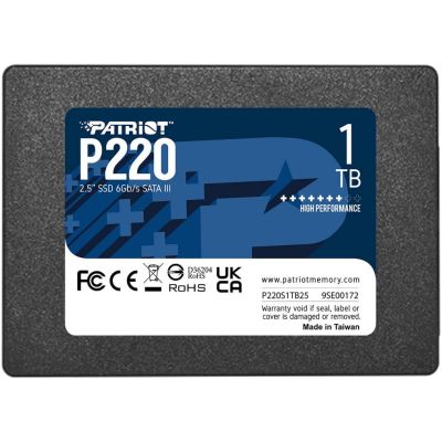 Накопитель SSD 2.5&quot; 1TB P220 Patriot (P220S1TB25) (P220S1TB25)