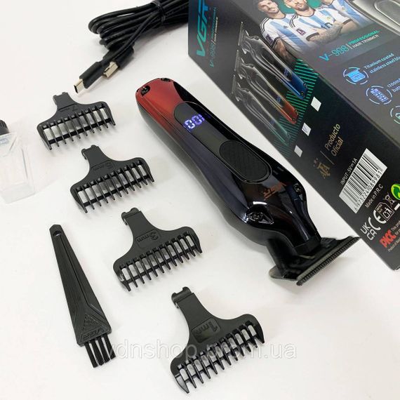 Беспроводные машинки для стрижки легкие VGR V-998, Машинка для стрижки волос с регулируемой длиной PR-75 | Зображення 4