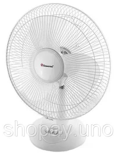 Вентилятор напольный DOMOTEC MS-1626 White • Бытовой вентилятор для дома, офиса и комнаты