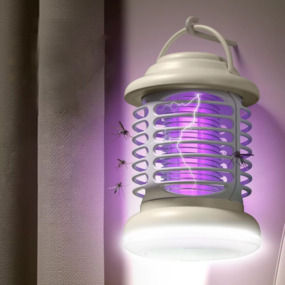 Лампа пастка комарів, знищувач комах для дому та на природі, акумуляторна лампа 1200 мА·год | Зображення 9