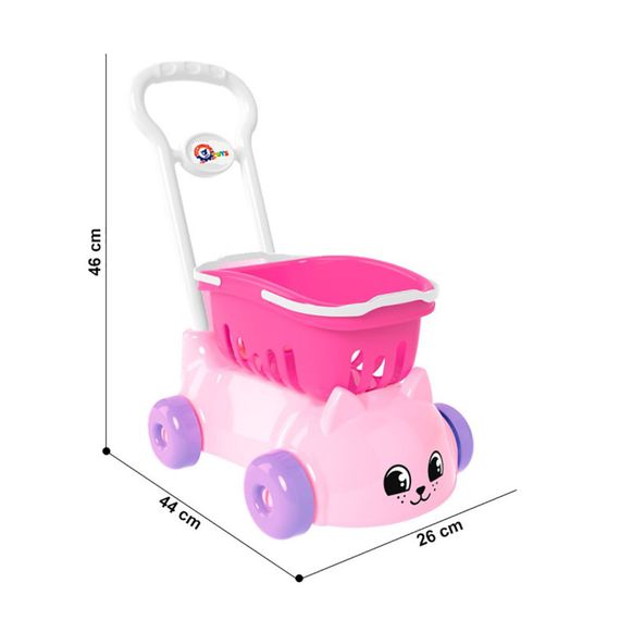 Іграшковий візок Котик ТехноК 7587TXK з кошиком | Зображення 1