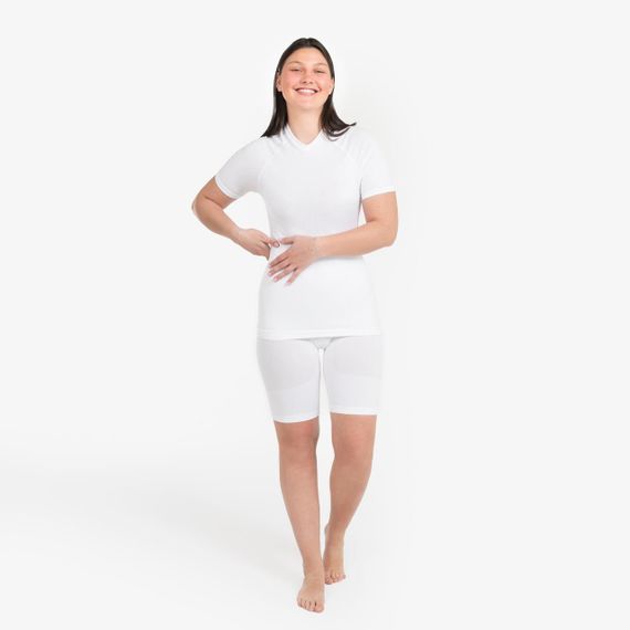 Термофутболка Keepdry з коротким рукавом для дорослих біла - 2XL. | Зображення 5