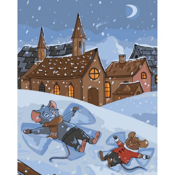 Картина по номерам "Веселые мышата" 16127-AC 40х50 см