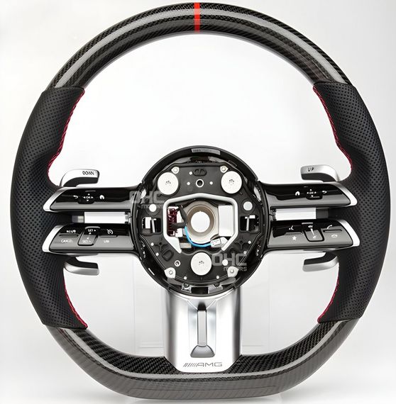 Кермо AMG 2021-Style (Карбон, 4pin) для Mercedes GLA H247 2020- рр