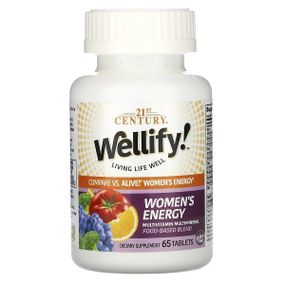 Витаминно-минеральный комплекс 21st Century Wellify! Women's Energy, Multivitamin Multimineral 65 Tabs