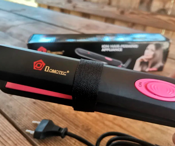 Плойка утюжок для выпрямления волос Domotec MS-4908 черная 45W (MS-4908_361) | Зображення 4
