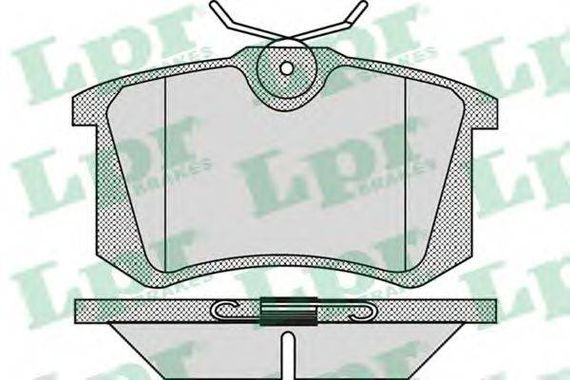 Колодка гальм. диск. AUDI, CITROEN, FORD, PEUGEOT, RENAULT, SEAT, SKODA, VW задн. (вир-во LPR) LPR 05P868 на PEUGEOT 307 (3A/C)