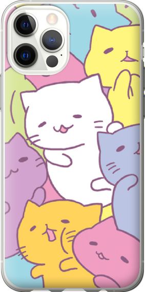 Чехол на iPhone 12 Pro Котики "2534u-2052-17620"