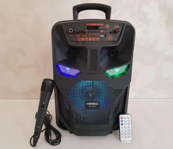 Легка та функціональна колонка-валіза Kimiso QS-5805 з мікрофоном (USB/BT/FM). | Зображення 1