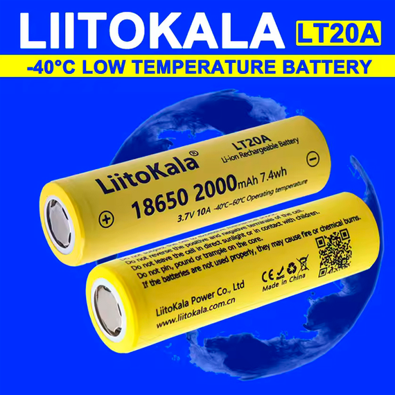 Акумулятор 18650, LiitoKala LT20A, 2000 мАг, оригінал | Зображення 3