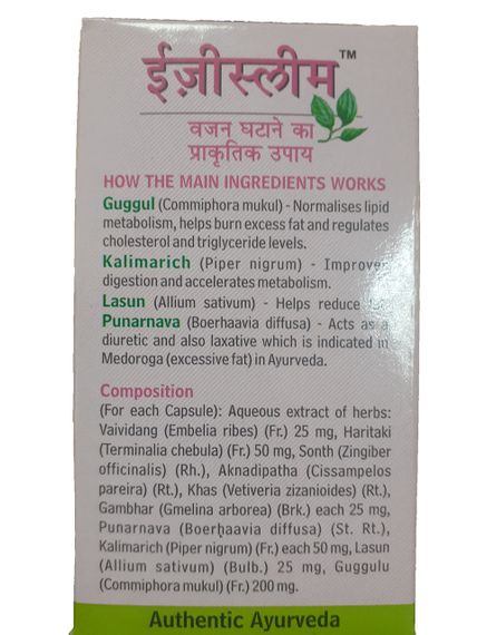 Изислим Бадьянатх, Baidyanath Ezislim, 60 шт, капсулы для похудения. | Зображення 2