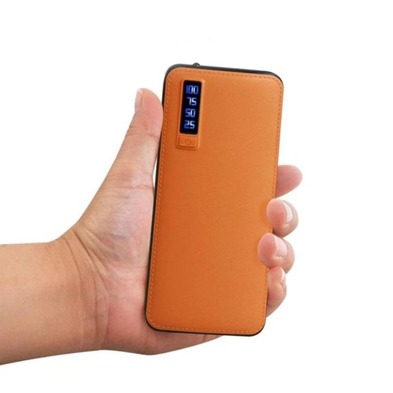 Повербанк на 6000mAh з ліхтариком, 3хUSB, Smart Tech X50, Помаранчевий / Портативний зовнішній акумулятор | Зображення 6