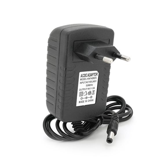 Импульсный адаптер питания KW-1420 14V 2А 28Вт шт. 5.5/2.5,LED-индикация,Black