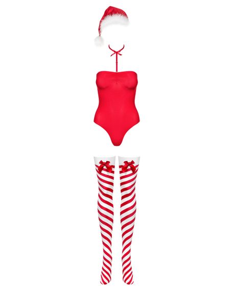 Новорічний костюм Obsessive Kissmas teddy Червоний L/XL | Зображення 2