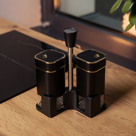 Набор для специй на подставке 2 баночки для соли и перца по 120 мл HP-1305 | Зображення 4