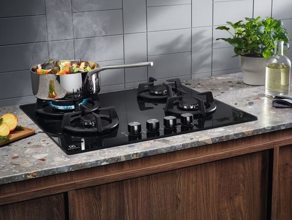 Варочная поверхность Electrolux газ на стекле KGG6437K | Зображення 1