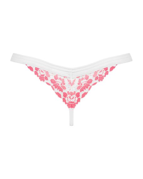 Трусики мереживні стрінги Obsessive Bloomys thong S/M sexstyle | Зображення 3