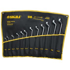 Ключі накидні Sigma 12 шт 6-32 мм CrV satine (тк. чохол) (6010061)