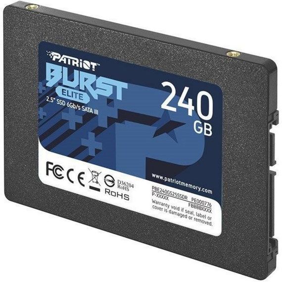 Накопитель SSD 2.5&quot; 240GB Burst Elite Patriot (PBE240GS25SSDR) | Зображення 2