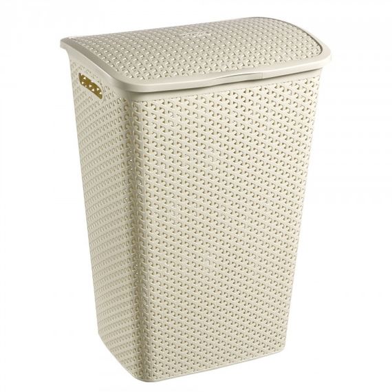 Кошик для білизни пластиковий Curver My Style 55 л 00713 кремовий, міцний і зручний