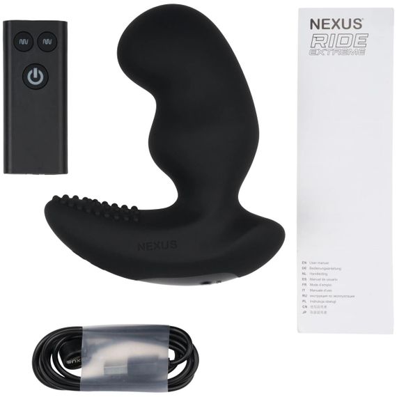 Масажер простати Nexus RIDE EXTREME Dual Motor Remote Control Prostate Vibrator - Black | Зображення 7