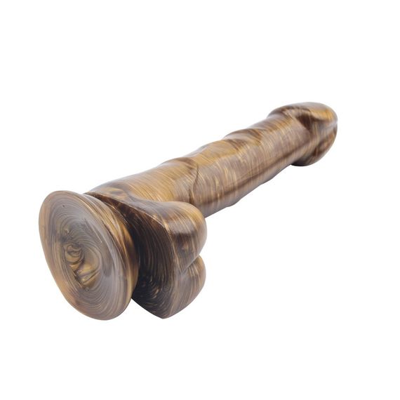 Фалоімітатор реалістичний на присосці Chisa Dark Muscle Justin Sider, золотистий sexstyle | Зображення 6